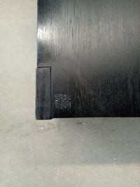 30"W Black Wood Table
