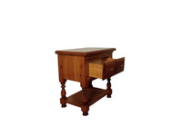 Traditional Pine Wood Nightstand