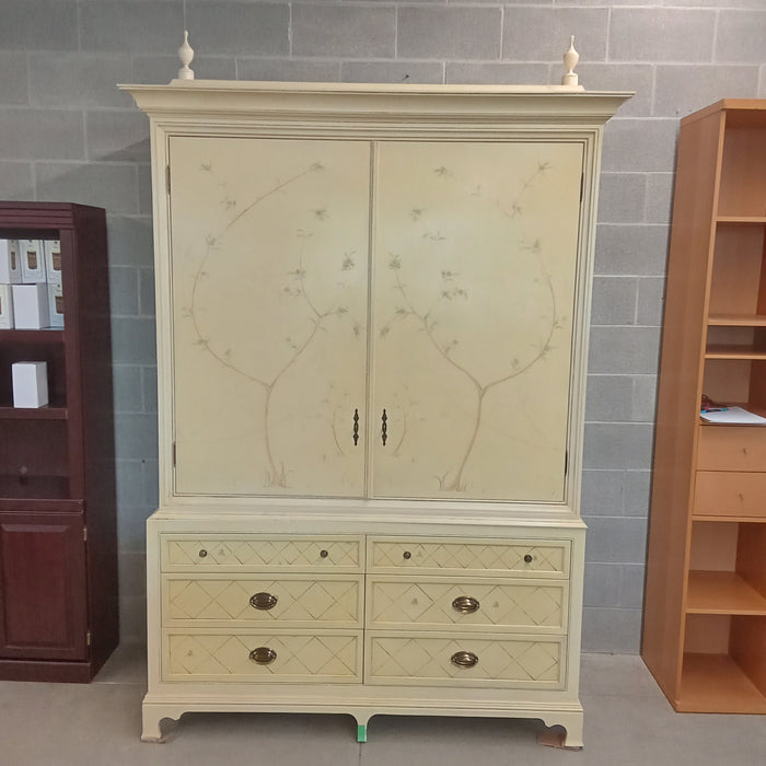 58"W 2-Piece Ornate Armoire