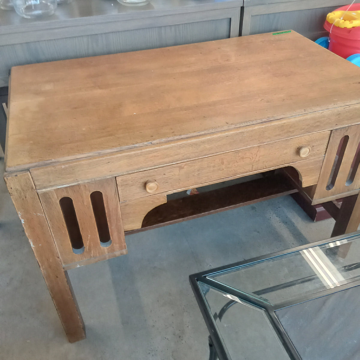 45"W Vintage Solid Wood Desk