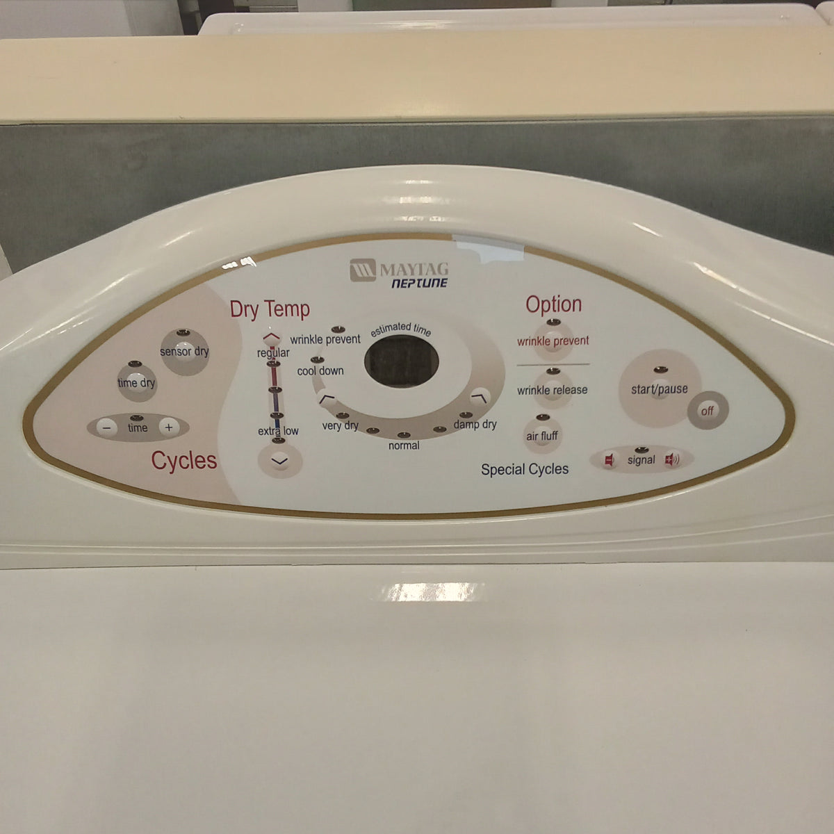 27"W White Front Load Electric Dryer