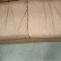 64"W Leather Love Seat in Brown