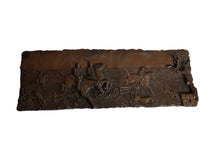 Bronzed Cast Fox Hunt Wall Relief
