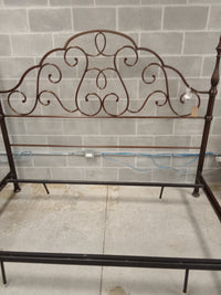 76"W King Bed Frame in Bronze