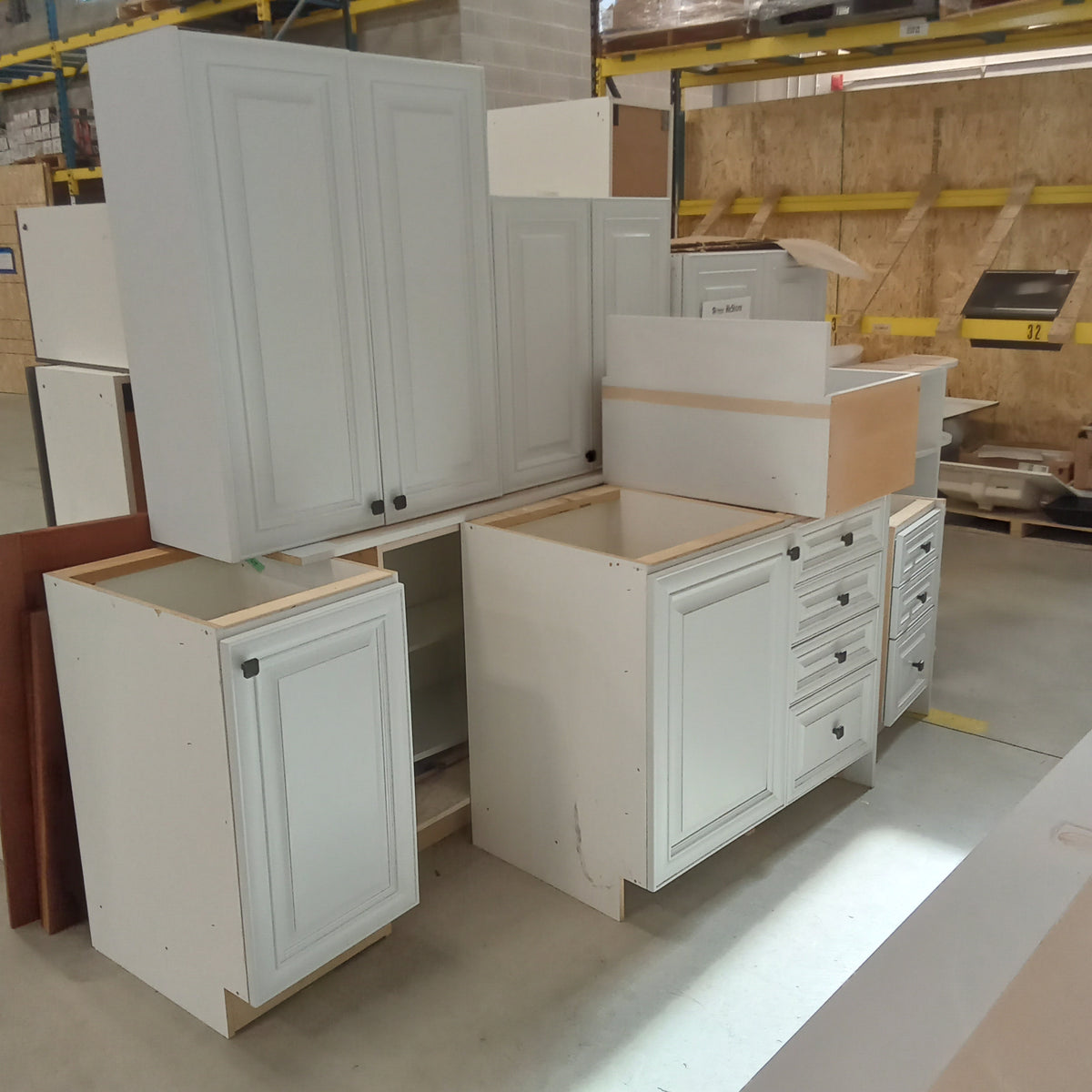 24 Piece Light Gray Kitchen Cabinet Set