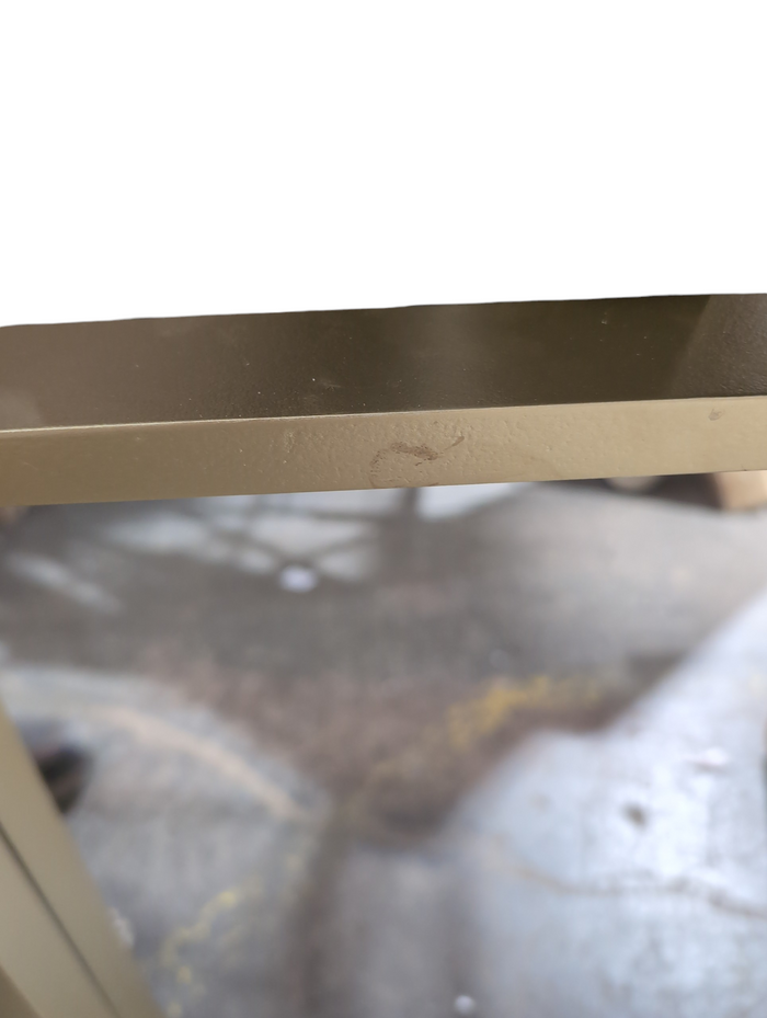 MIRRORIZE 18" X 24" Rectangle Wooden Wall Mirror, Gold Finish