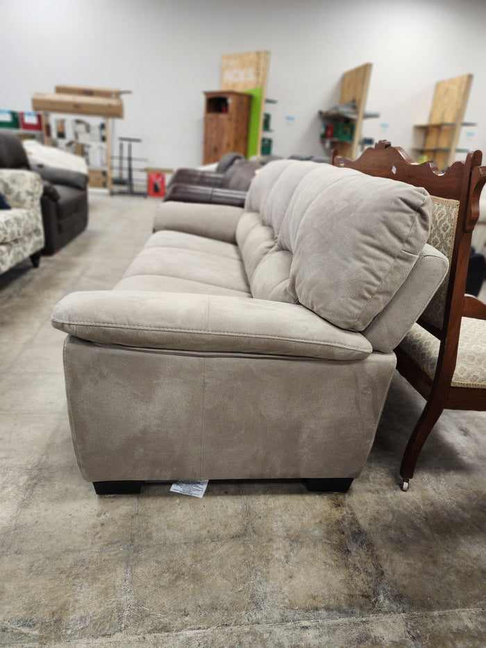Silver Grey Upholstered 3 seater Sofa