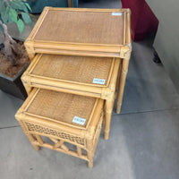 Whickered Nesting Tables (set of 3) $145