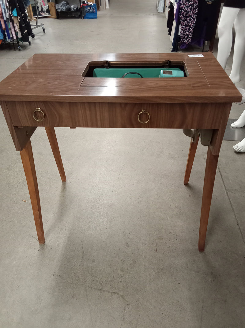 30"W Sewing Table with Built-In Sewing Machine