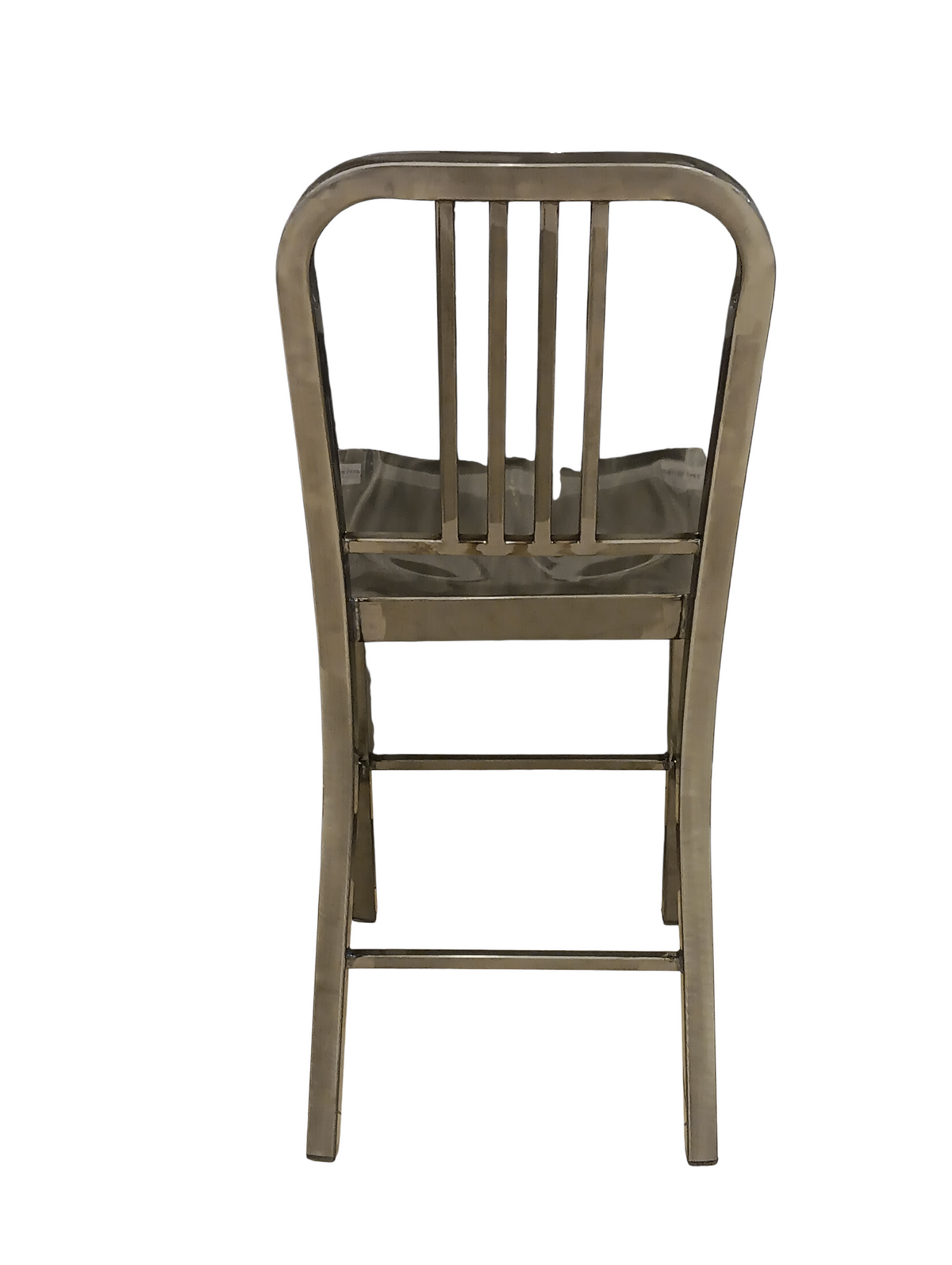 David Divani Gunmetal Silver Metal Counter Stool