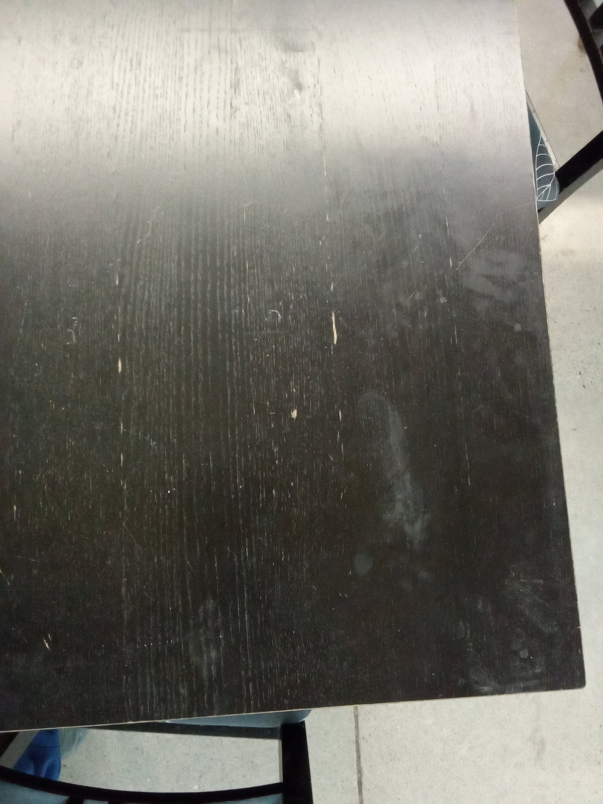 37.5"W Black Dining Table