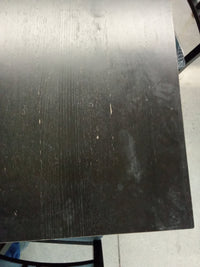 37.5"W Black Dining Table