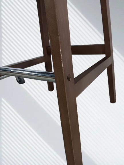 Bistro Wooden Bar stools - Set of two