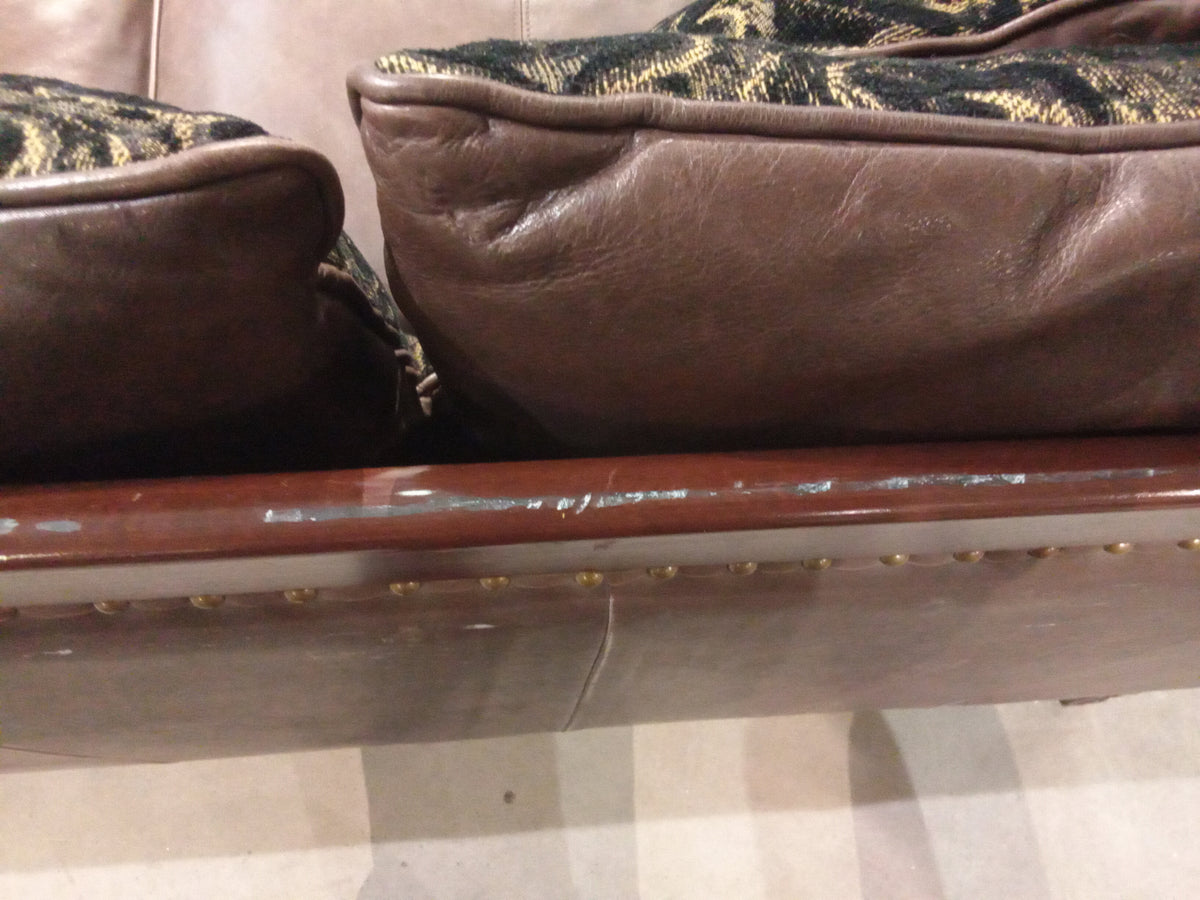 Vintage Style Brown Love Seat