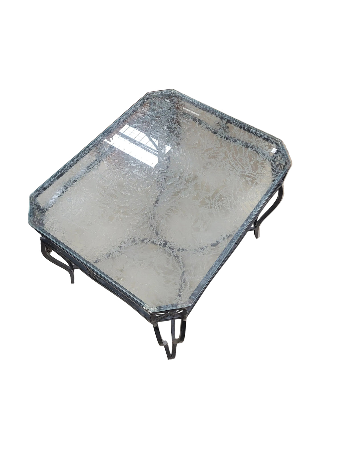 90's Wrought Iron Accent Table
