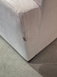 Natuzzi Light Cream Microfiber Sofa