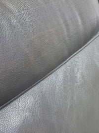 Natuzzi Edition Grey Leather Sofa