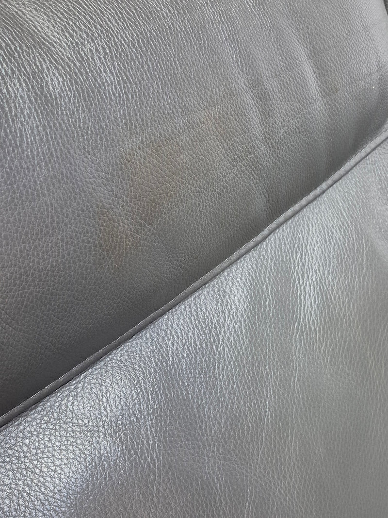Natuzzi Edition Grey Leather Sofa