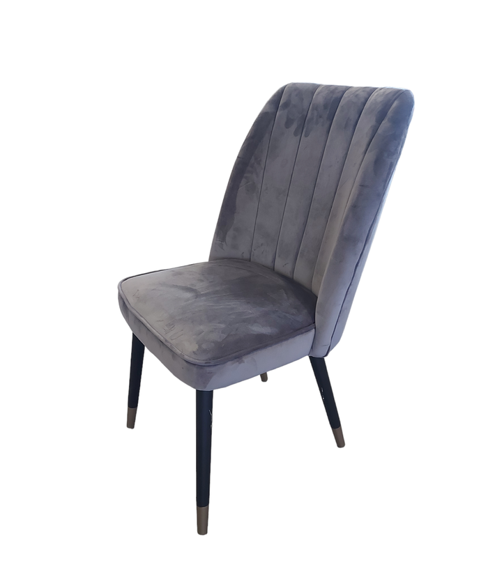 Grey Velvet Dining Chair