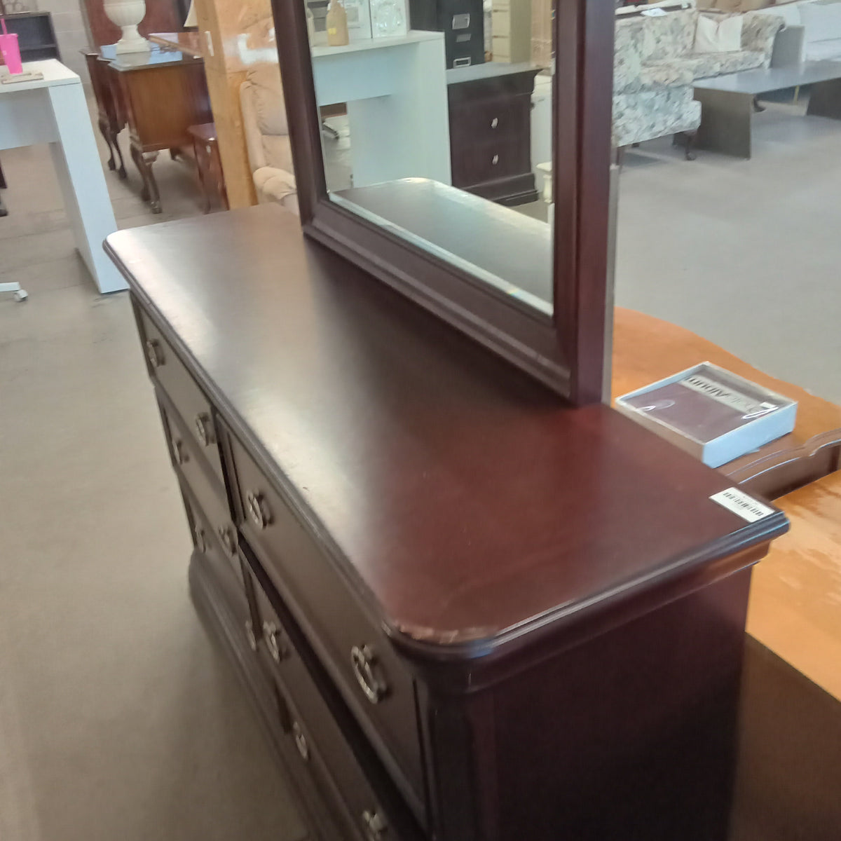 Solid Wood Dresser W/Mirror