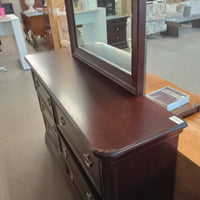 Solid Wood Dresser W/Mirror