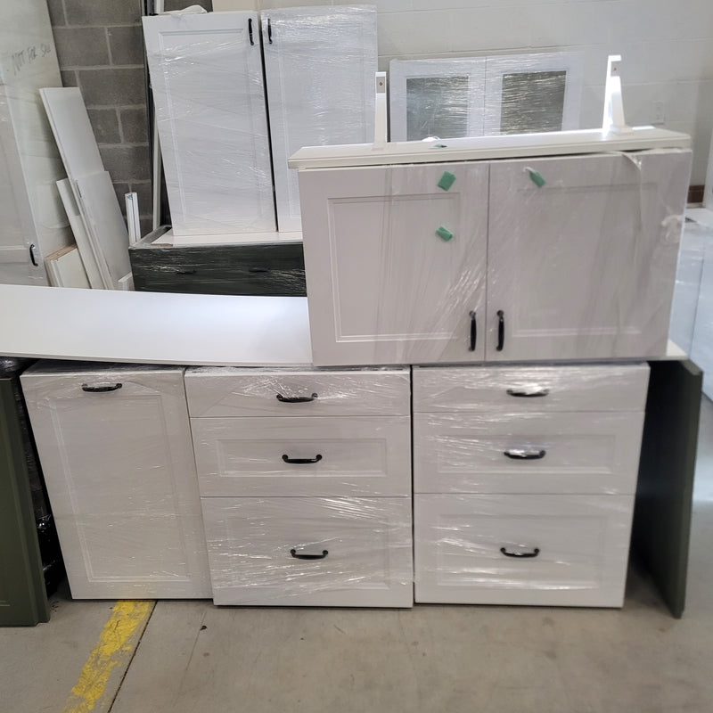 White and Green Kitchen