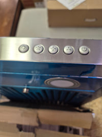 30" Vista Collection Ducted Wall Mount Range Hood, Button Controls, Stainless Steel
