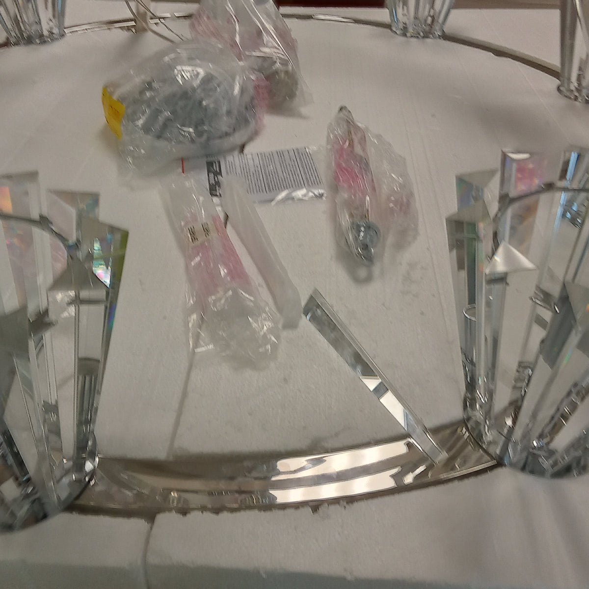 46"Diameter 15 Light Crystal and Chrome Chandelier