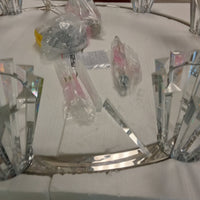 46"Diameter 15 Light Crystal and Chrome Chandelier