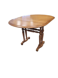 Solid Wood Drop-Leaf Gateleg Table