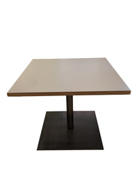 Table with Metal Pedestal Leg