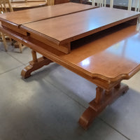 66"W Dining Table with Two Leaves
