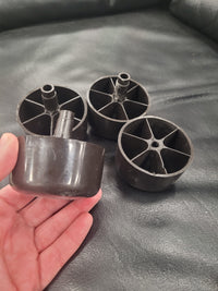 Faux Black Leather Armchair