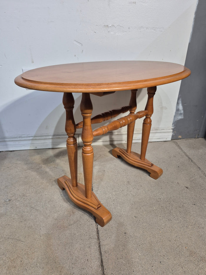 Roxton Solid Maple Oval Side Table