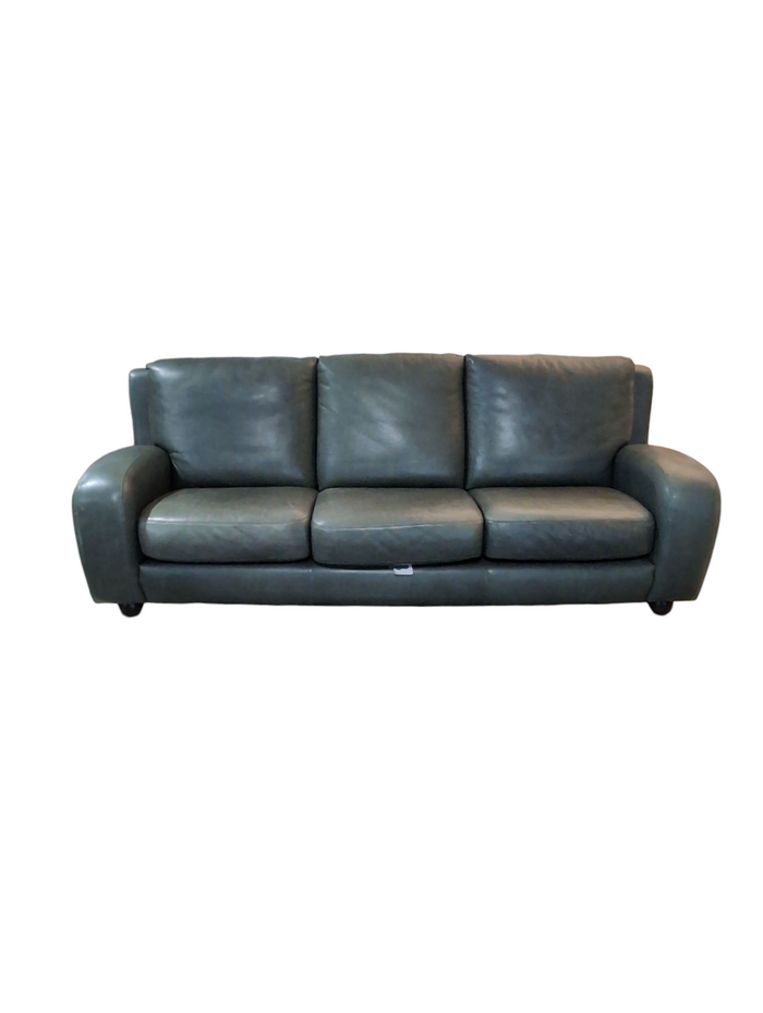 Green Leather Sofa