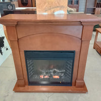 45"W Electric Fireplace within Wooden Mantel