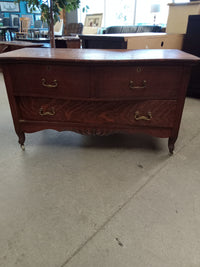 46"W Three Drawer Dresser in Oak