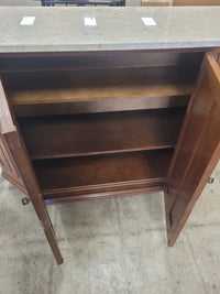 Corner Bar Cabinet With Marble Top