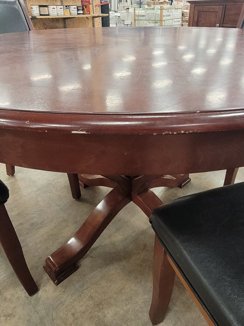 Round Wooden Dining Set