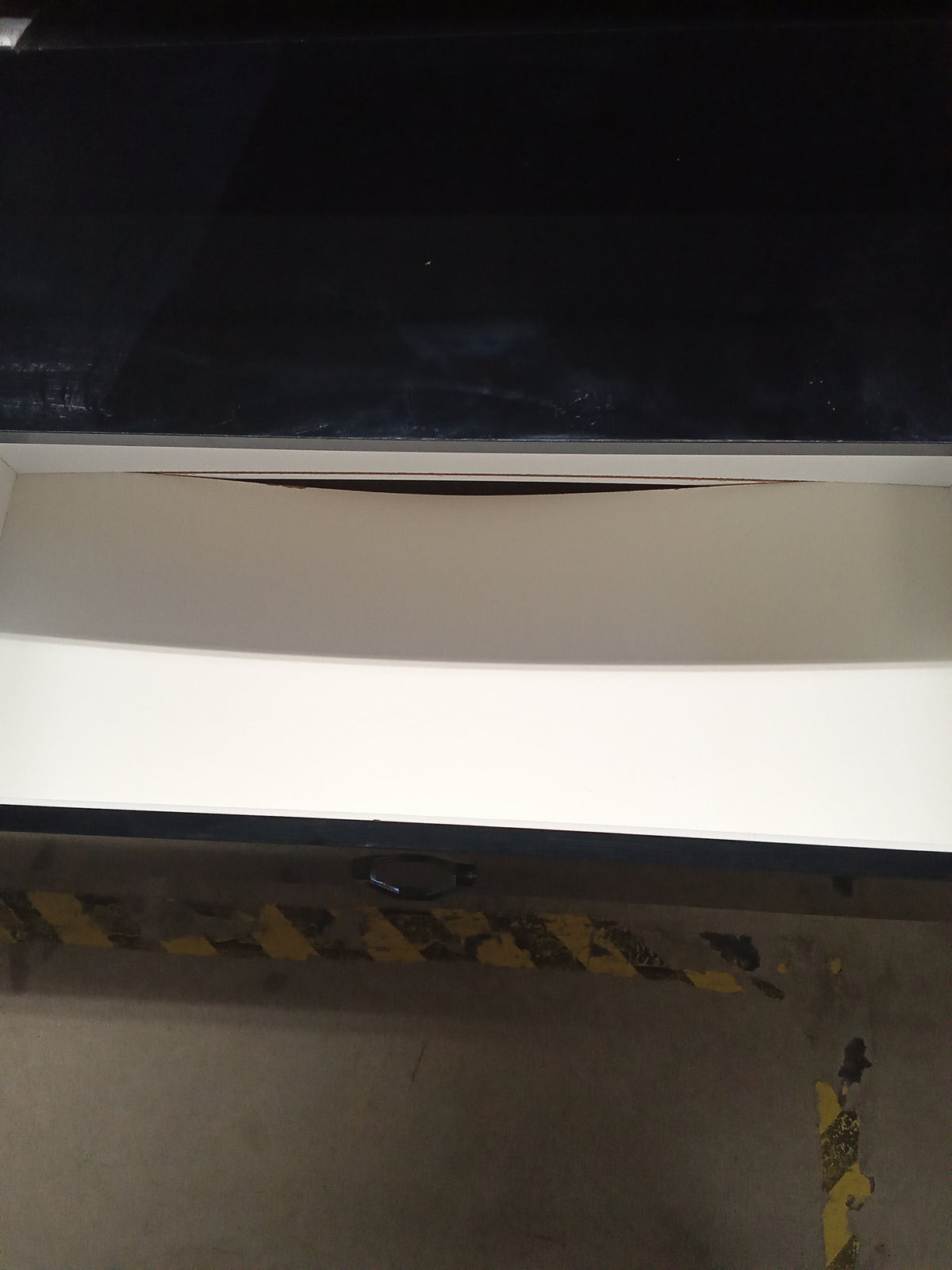 36"W Modern Black & Mirrored Glass 3-Drawer Cabinet