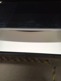 36"W Modern Black & Mirrored Glass 3-Drawer Cabinet