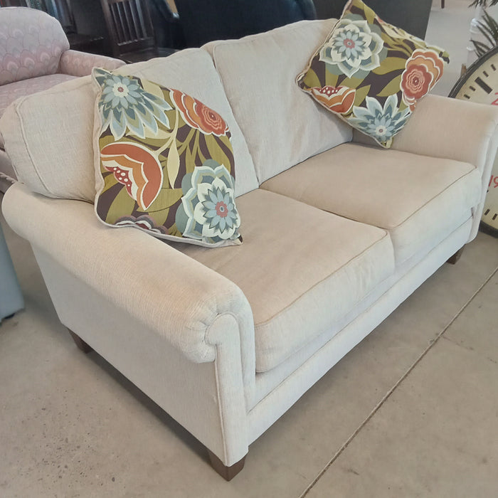 65"W Love Seat with Accent Cushions