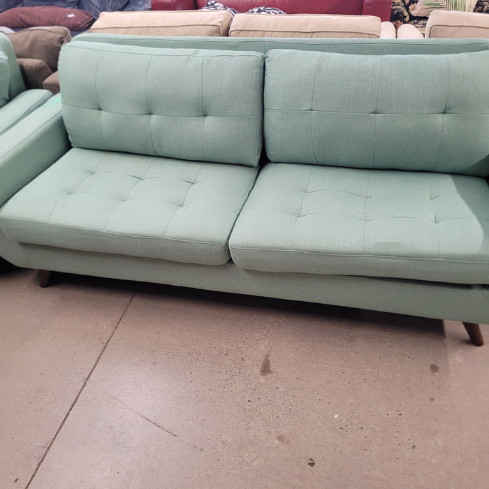 84"W 3-Seat Sofa in Seafoam Green