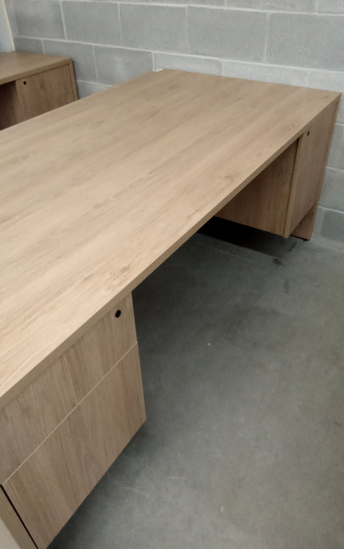 72"W x 36"D Double Pedestal Desk