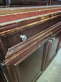 Dark Brown Kitchen Cabinet Set