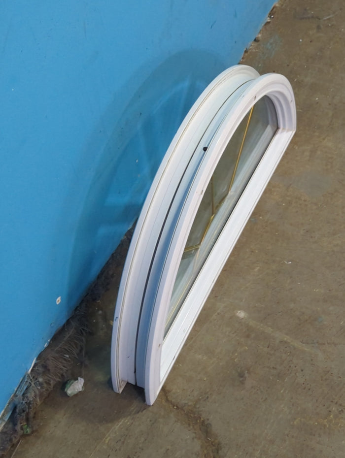 24" x 12" Semicircle Casement Window