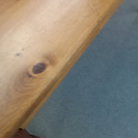 72"W Knotty Pine Dining Table