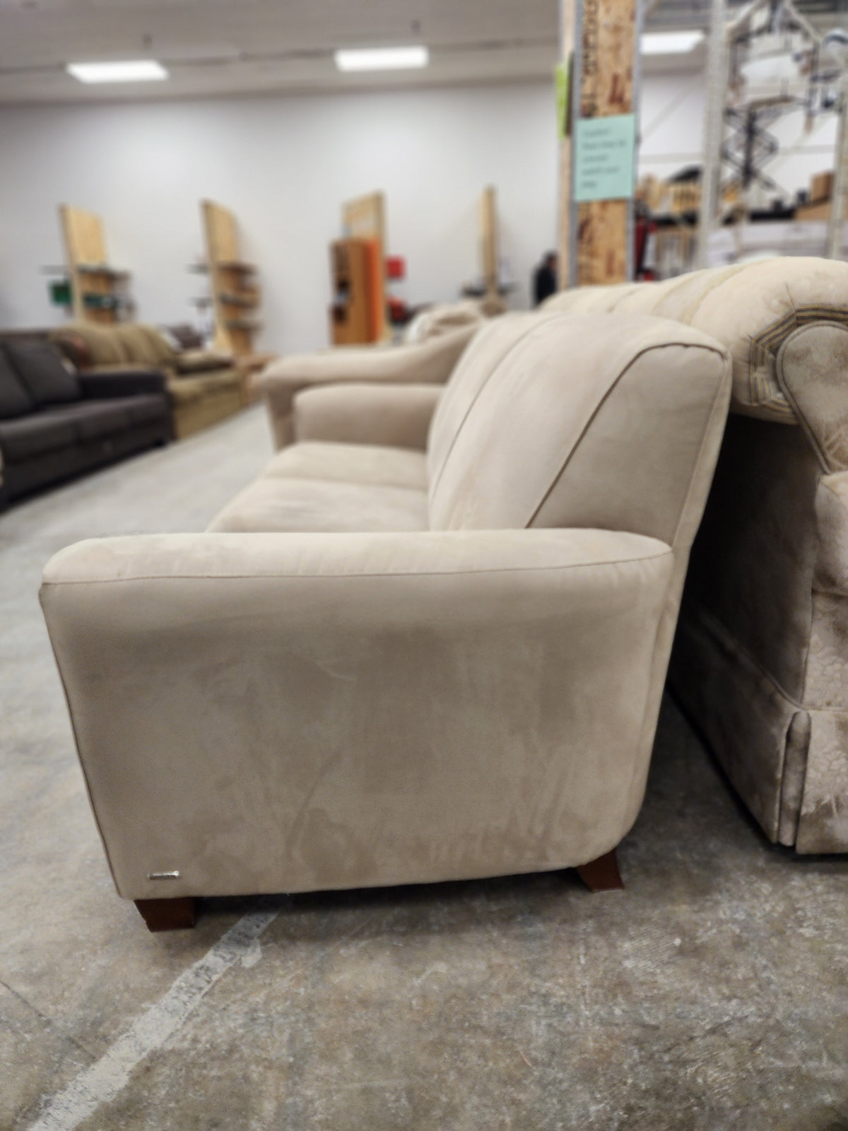 Dark Beige 3 Seater Sofa