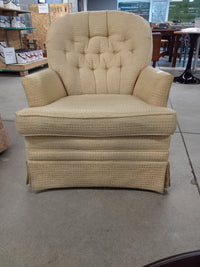 29"W Gold Accent Chair