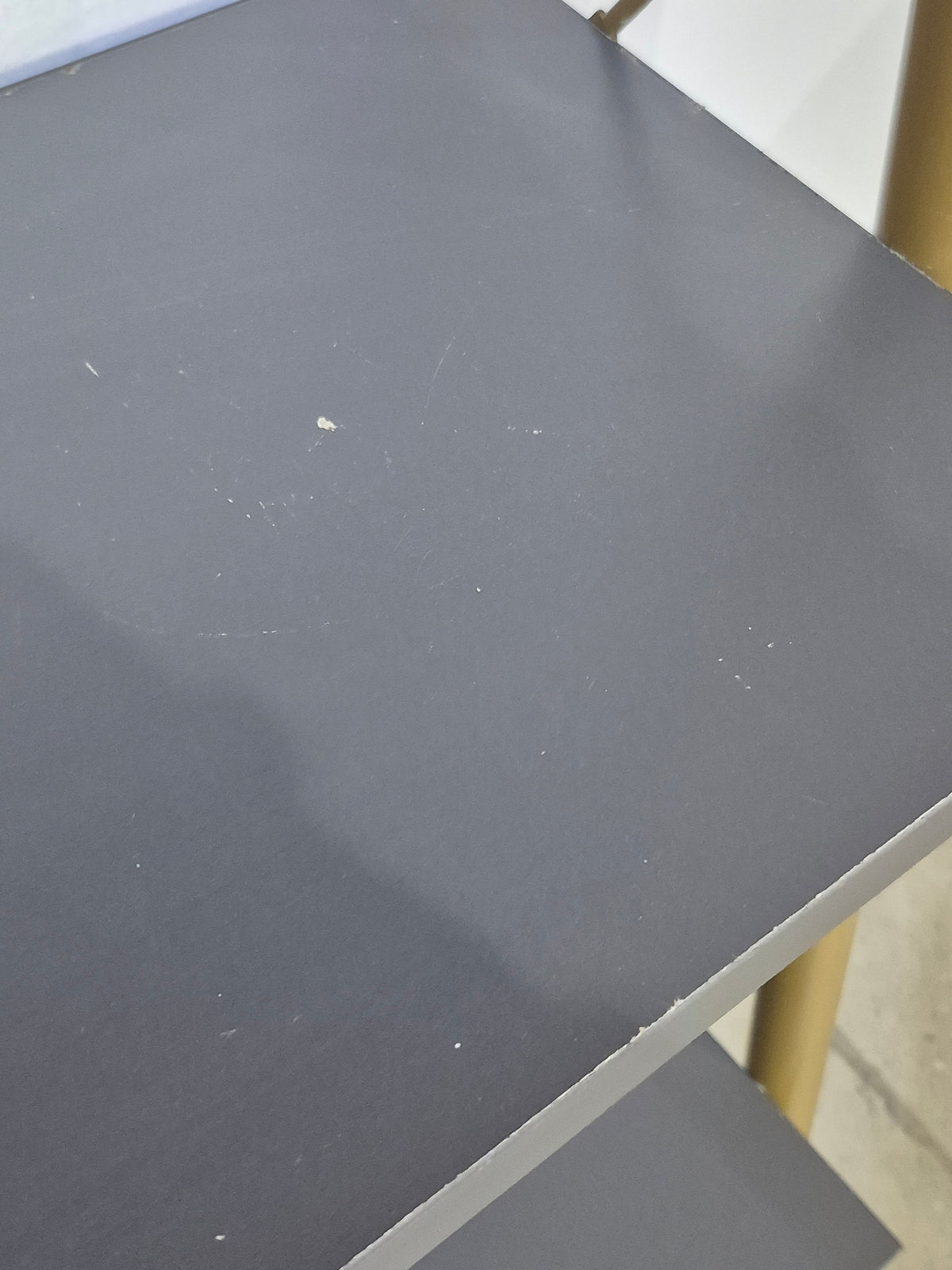 Ladder Shelf - Gold Metal Frame